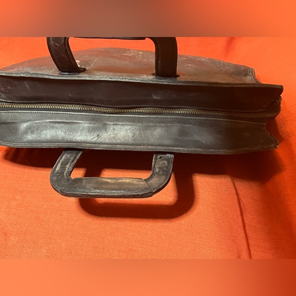 Union Pacific RailRoad Black Leather Satchel/Brief case Vintage - Picture 6 of 13
